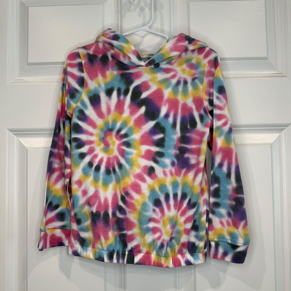 Garanimals Kids Size 5T Tie Dye Hoodie Swirl Long Sleeve Pullover